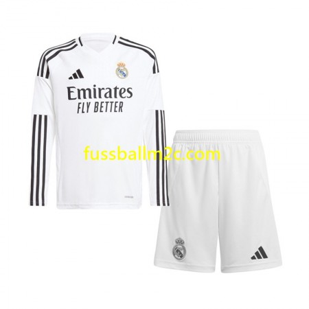 Fußballtrikots Real Madrid Kinder Heim Trikotsatz 2024-2025 Langarm Fußballtrikots Real Madrid Kinder Heim Trikotsatz 2024-2025 Langarm